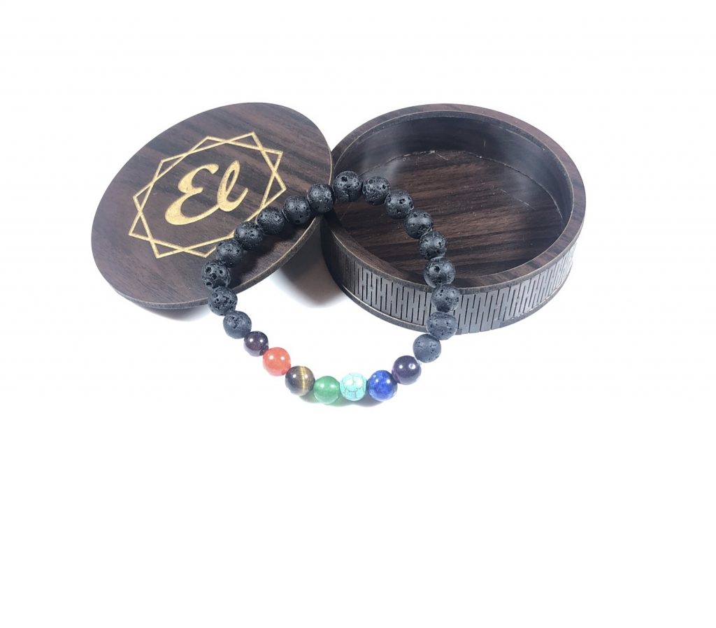 LAVA BEADS CHAKRA BRACELET