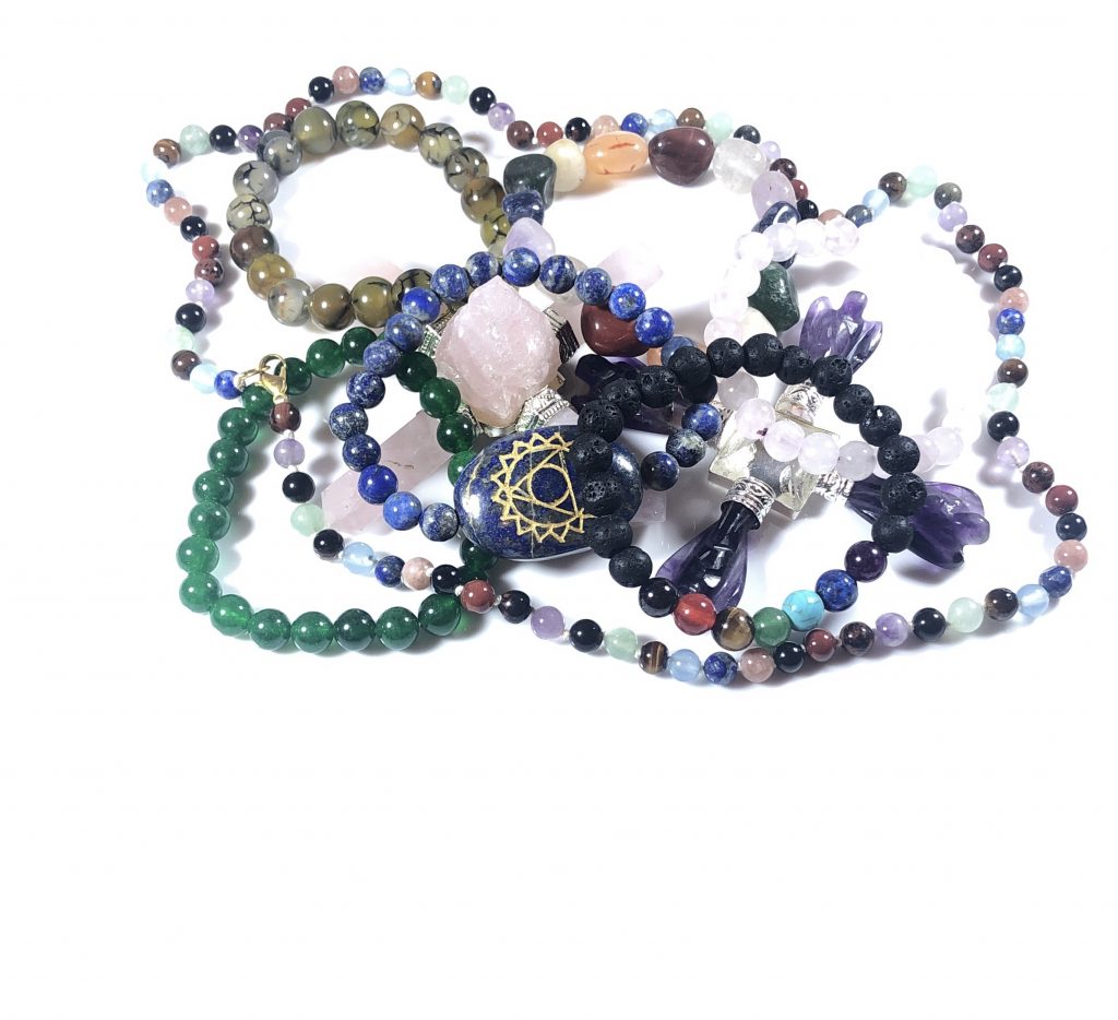 multiple crystal bracelets