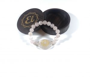Rose heart bracelet