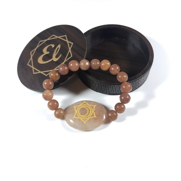 orange aventurine with heart