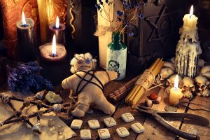 Voodoo Doll and Candle