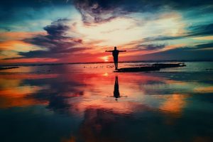 Man standing in beach