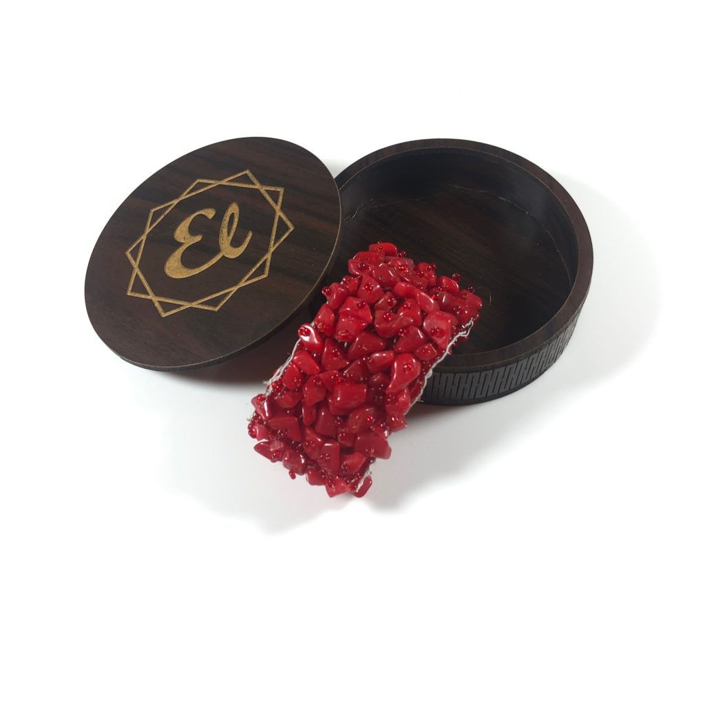 RED Agate Band- Energy Luck