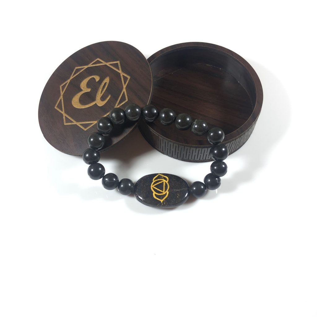 Sodalite Chakra Engraved Bracelet