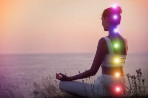 Woman do chakra balance
