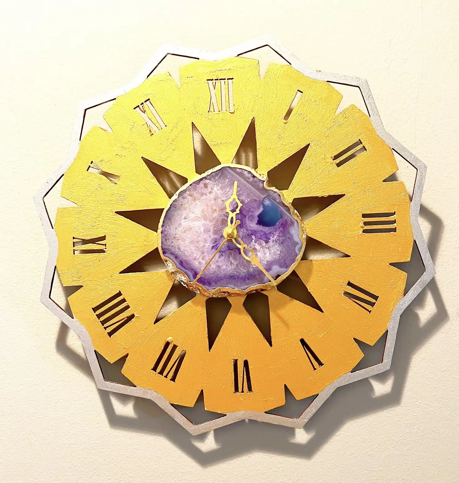Onyx Crystal Clock