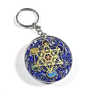 Lapis Lazuli Metatron Keyring