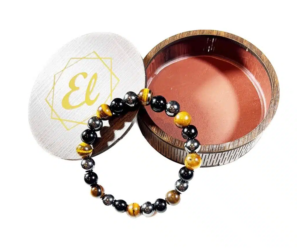 Tri-Crystal Elastic Guardian Bracelet