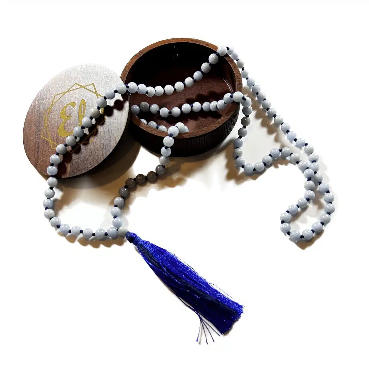 Angelite Crystal Japa Mala