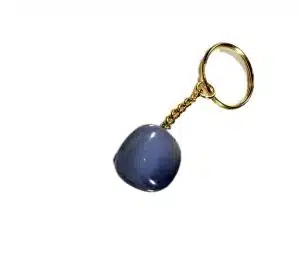 blue lace agate keychain