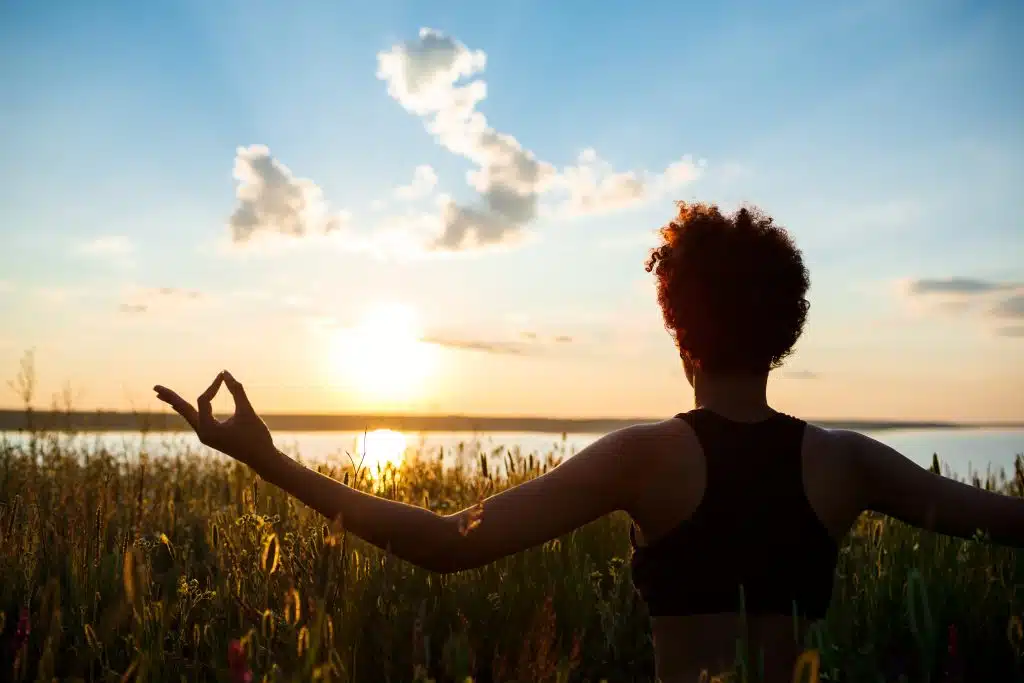 Girl Practicing Yoga