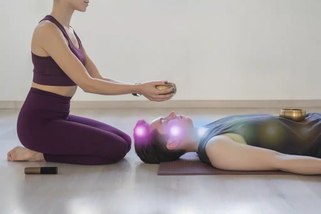 Man & Woman Doing Yoga