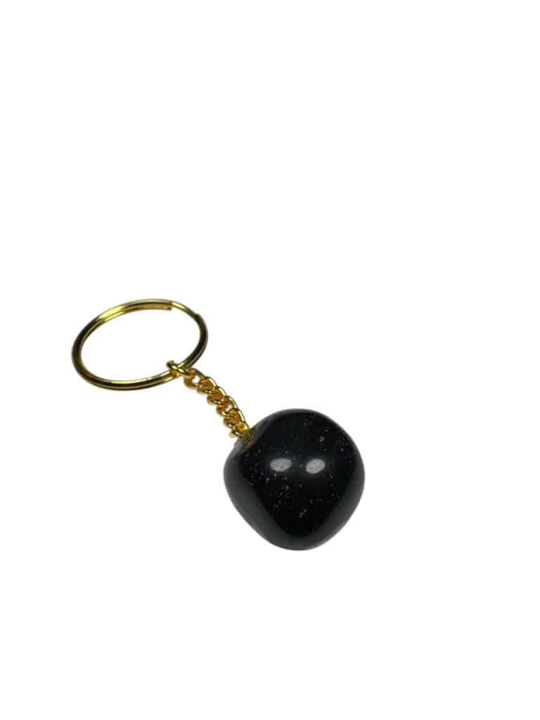Black Obsidian Keychain